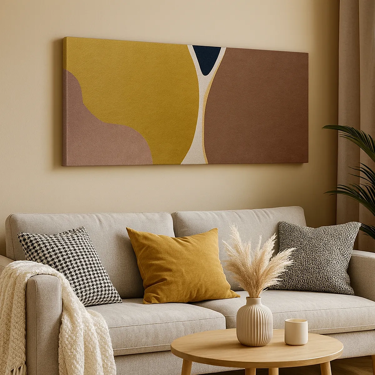 Impression sur toile - Image sur toile - L'abstraction – une place dans l'espace - 30x30 cm