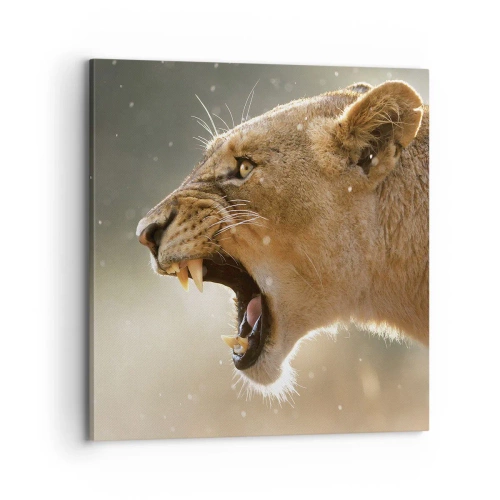 Impression sur toile - Image sur toile - Essayez de ne pas écouter - 70x70 cm