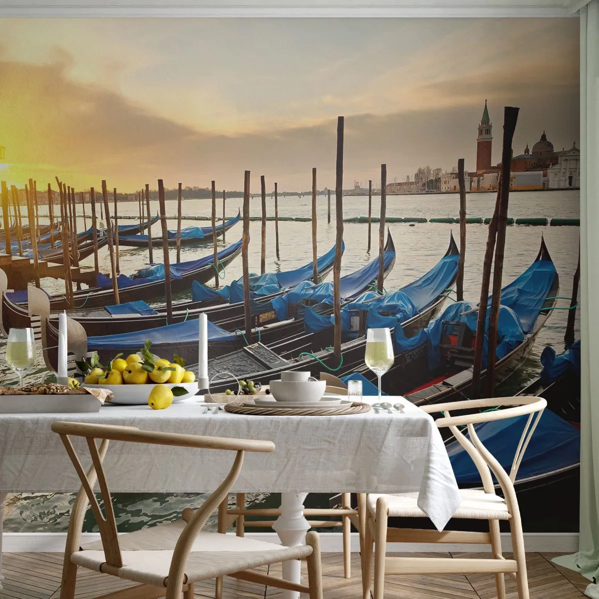 Papier Peint Photo Standard Eco - Avant que le vacarme n'arrive - Venise, Ville, Architecture - 400x280 cm