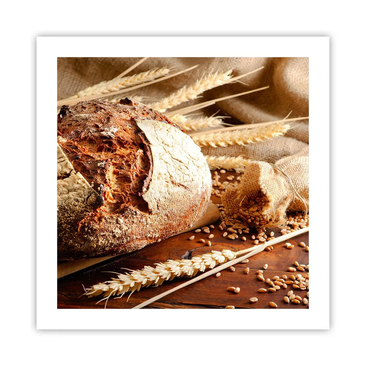 Affiche - Poster - Appétissant, parfumé, croquant - 50x50 cm