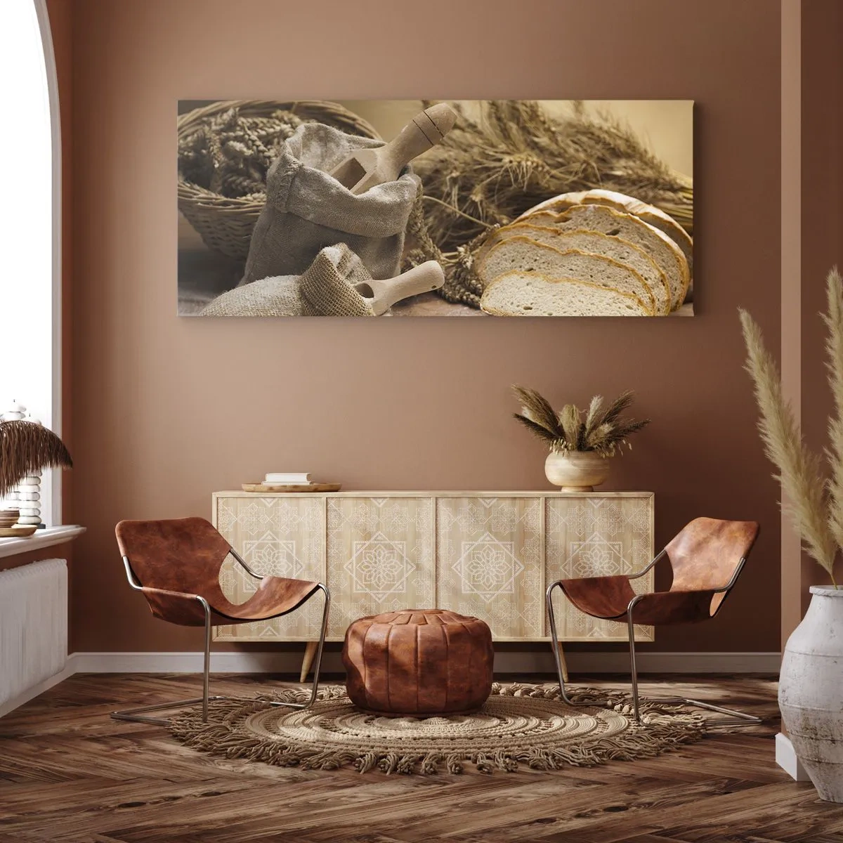 Impression sur toile - Image sur toile - Comment il coupe avec un couteau - 90x30 cm