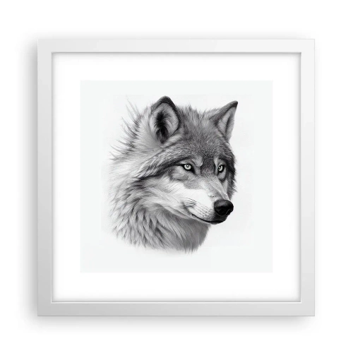 Affiche dans un cadre blanc - Poster - Alpha – sans aucun doute - 30x30 cm