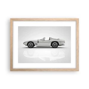 Affiche dans un chêne clair - Poster - Promesse de plaisir - 40x30 cm