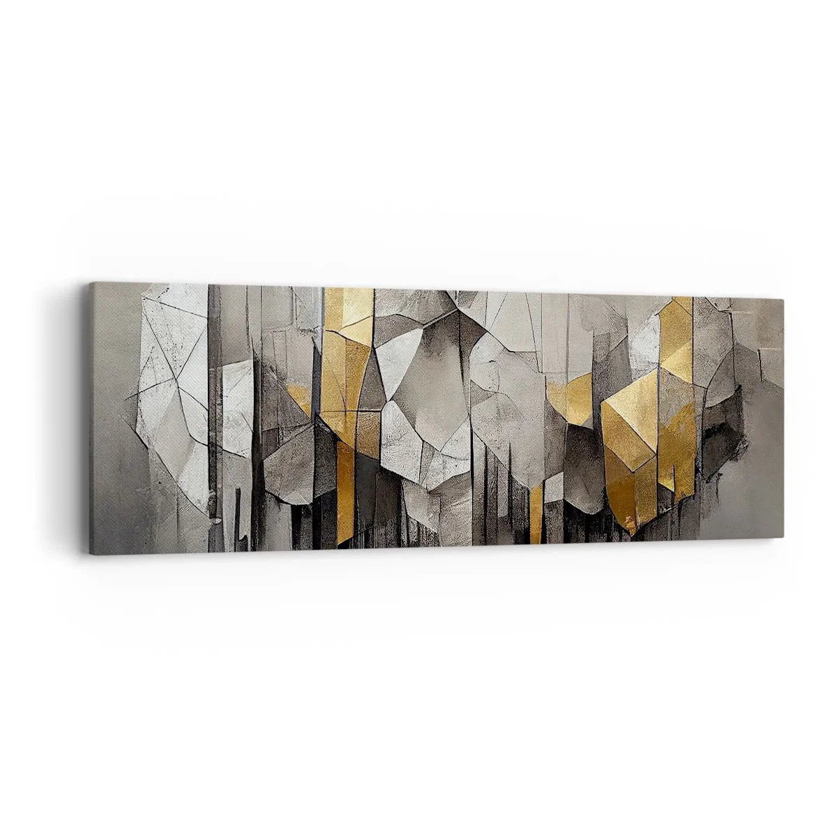 Impression sur toile - Image sur toile - Composition de glace et de lumière - 90x30 cm