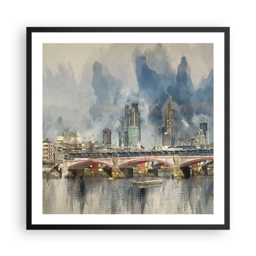 Affiche dans un cadre noir - Poster - Londres dans toute sa splendeur - 60x60 cm
