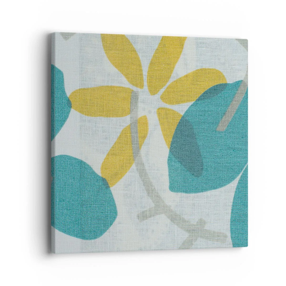 Impression sur toile - Image sur toile - Wśród lazurowych liści - 40x40 cm