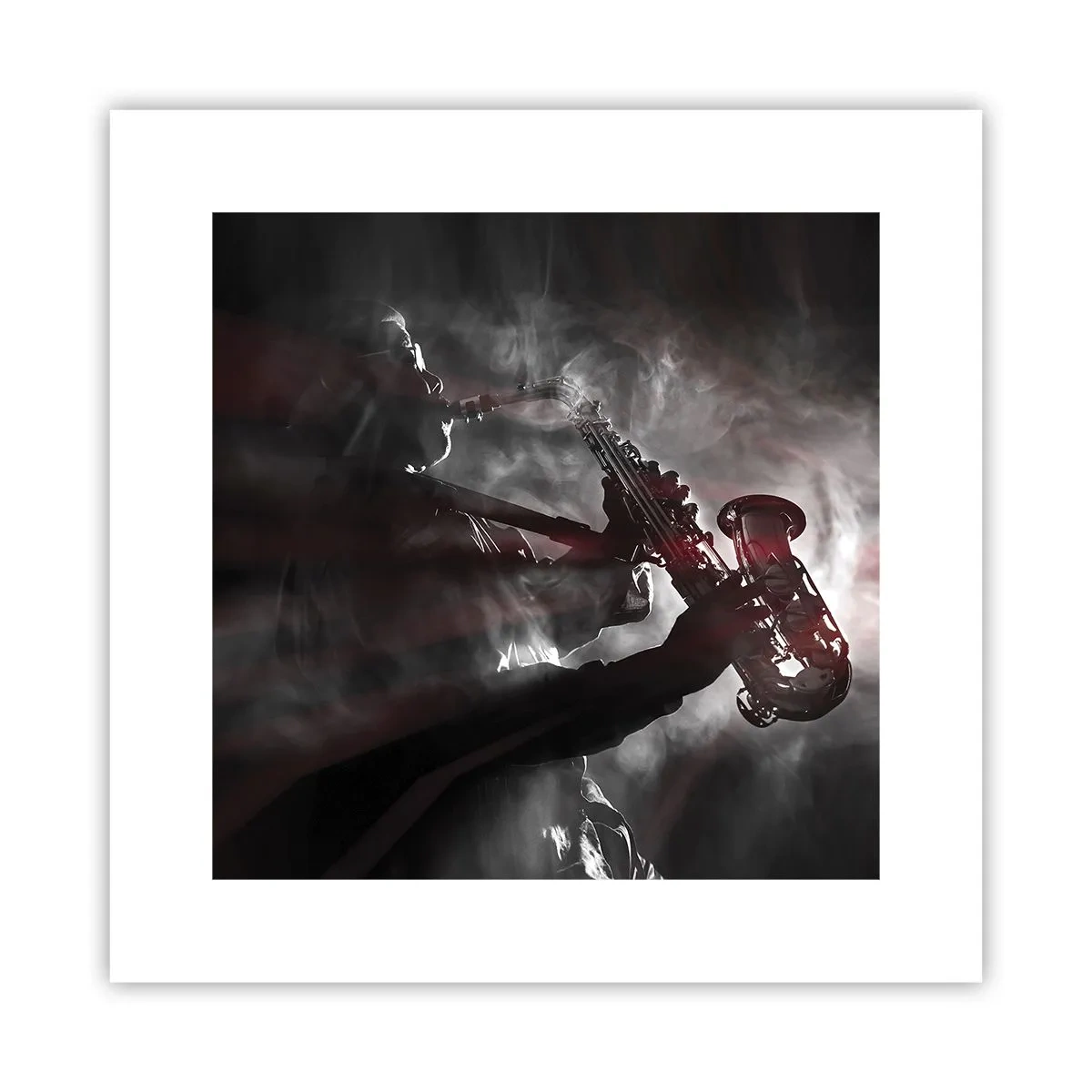 Affiche - Poster - Dans les brumes du jazz - 30x30 cm