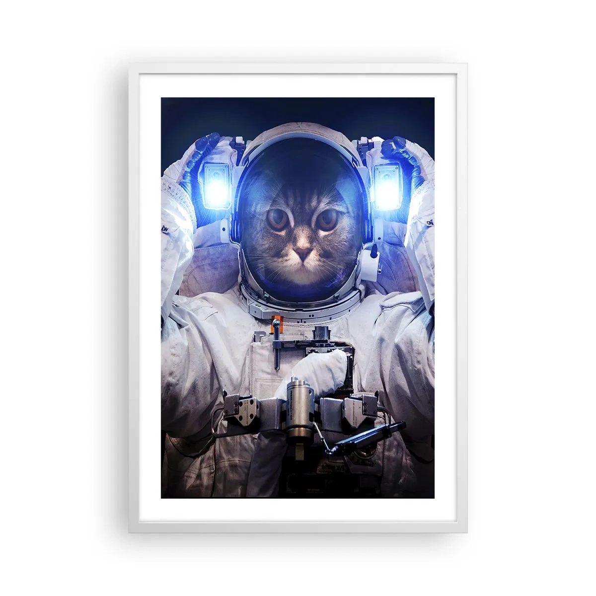 Affiche dans un cadre blanc - Poster - Houston, vous avez un problème - 50x70 cm