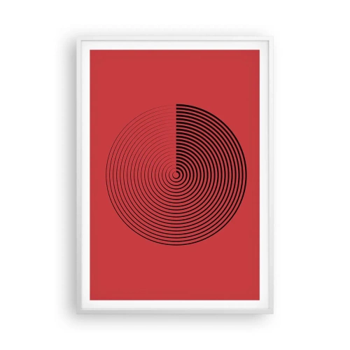 Affiche dans un cadre blanc - Poster - Mouvement circulaire - 70x100 cm