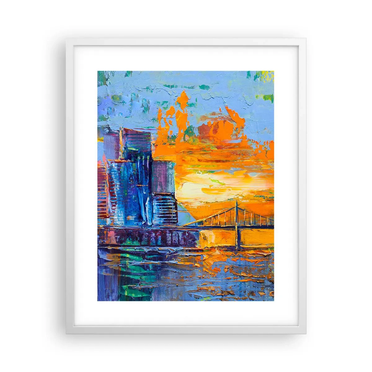 Affiche dans un cadre blanc - Poster - Culture et nature - 40x50 cm