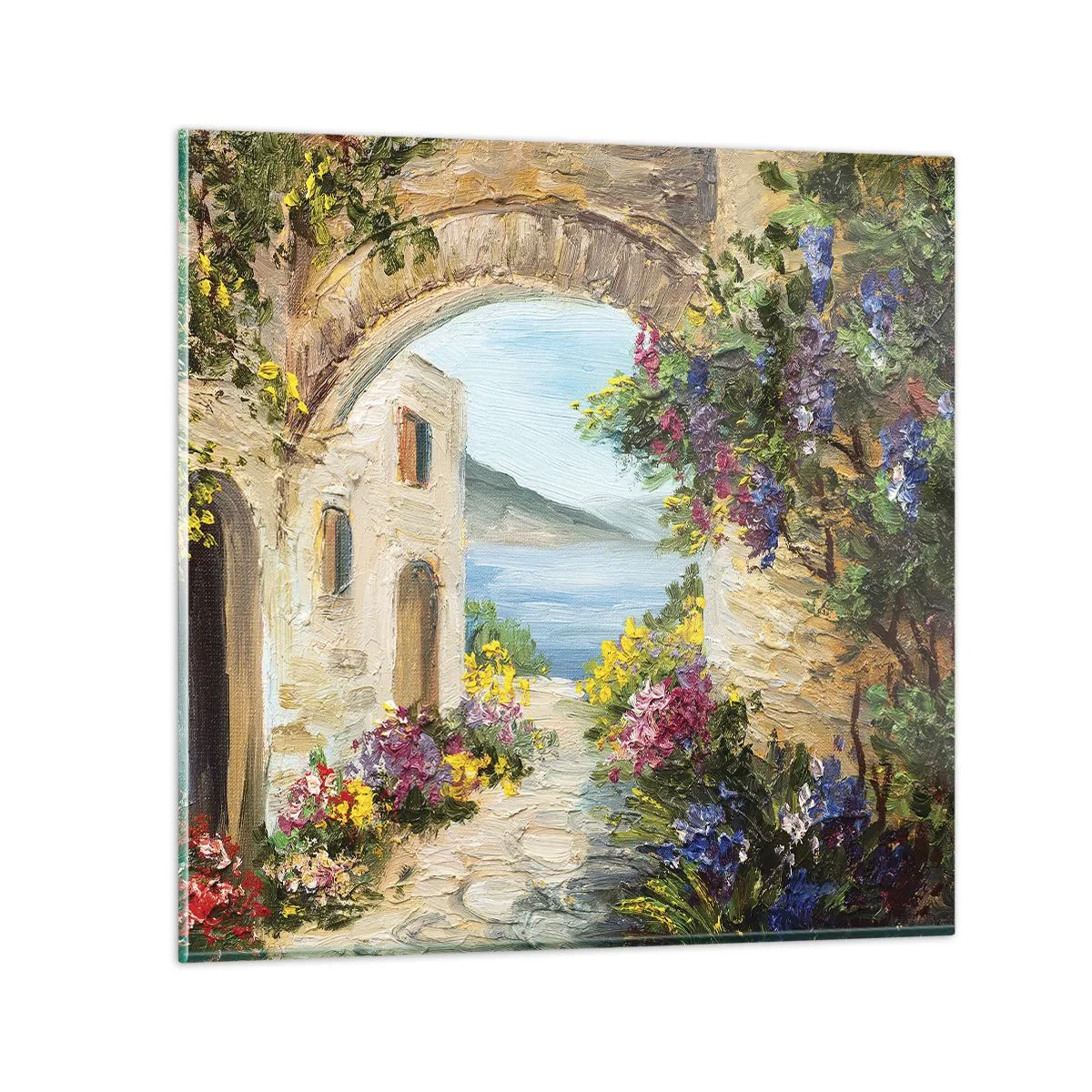 Impression sur verre - Image sur verre - Le charme d'une province côtière - 60x60 cm