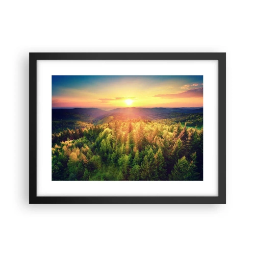 Affiche dans un cadre noir - Poster - Monts et sommets - 40x30 cm