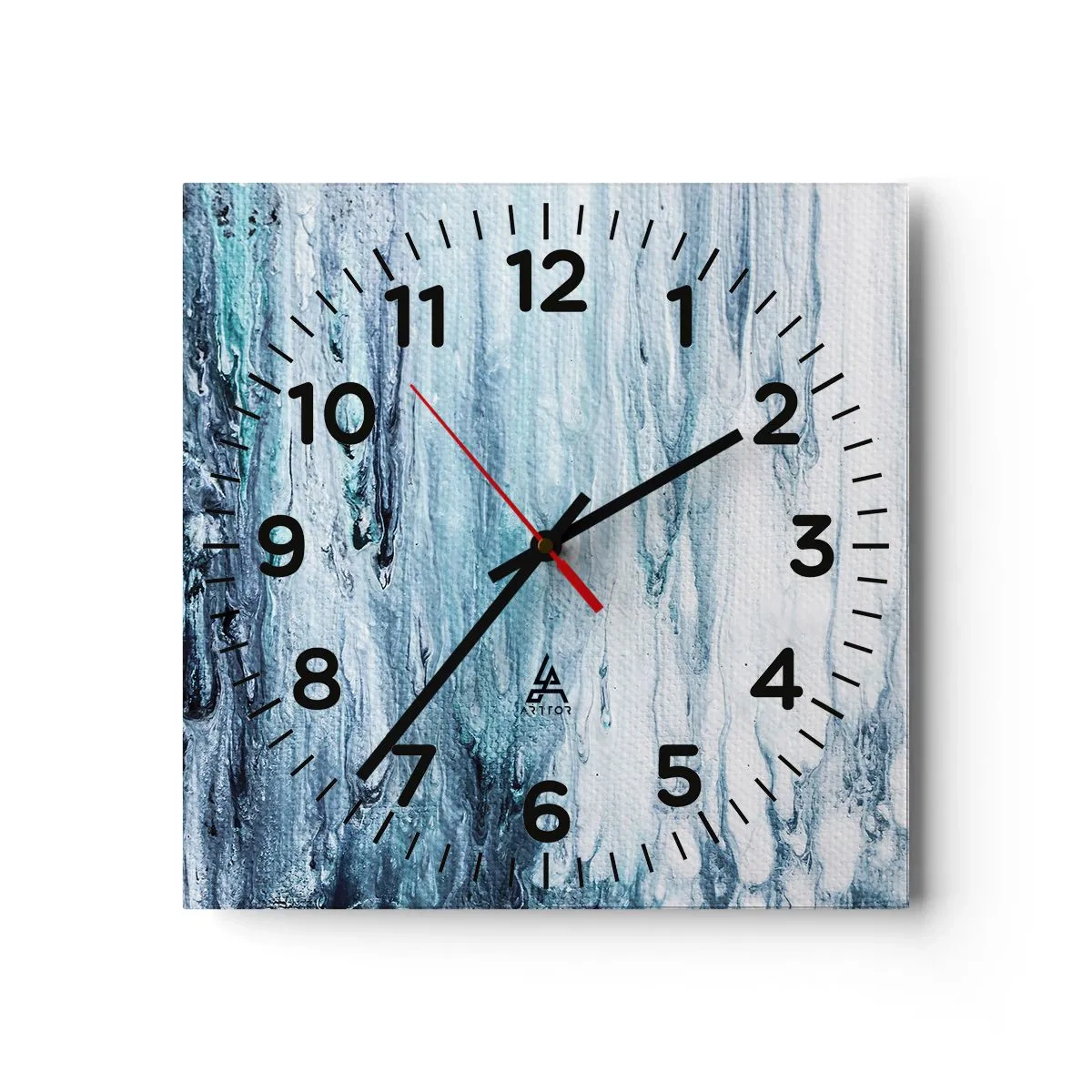 Horloge murale - Pendule murale - Une glace bleue - 30x30 cm