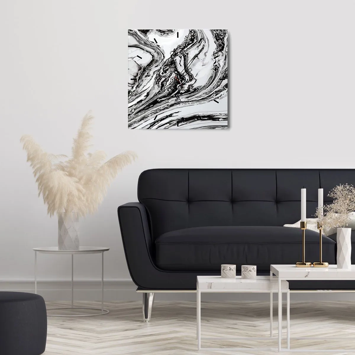 Horloge murale - Pendule murale - Au début, c'était le chaos - 40x40 cm