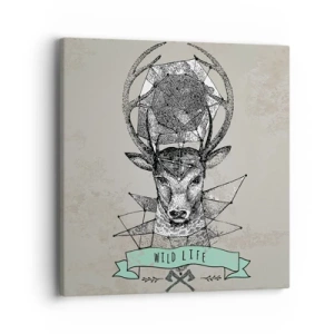 Impression sur toile - Image sur toile - Voir St. Hubertus - 40x40 cm