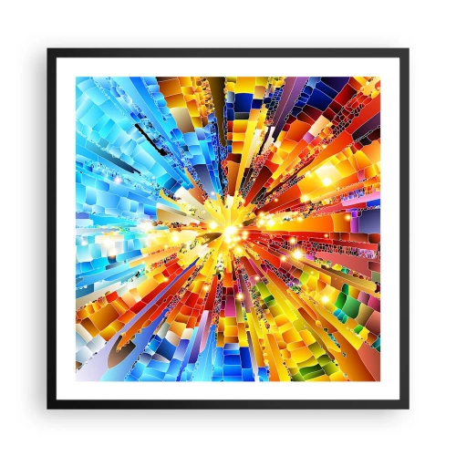 Affiche dans un cadre noir - Poster - In medias res - 60x60 cm