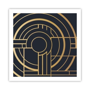 Affiche - Poster - Rotation des éléments - 60x60 cm