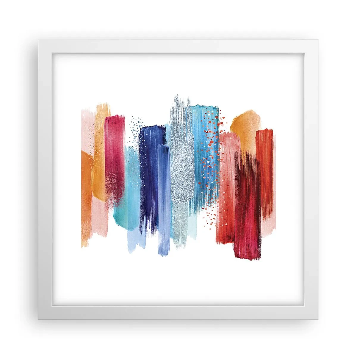 Affiche dans un cadre blanc - Poster - En haut et en bas - 30x30 cm