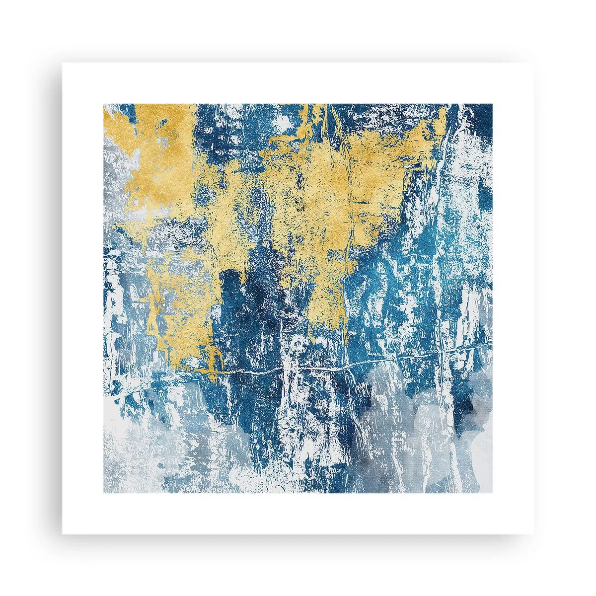 Affiche - Poster - Abstraction du temps - 40x40 cm