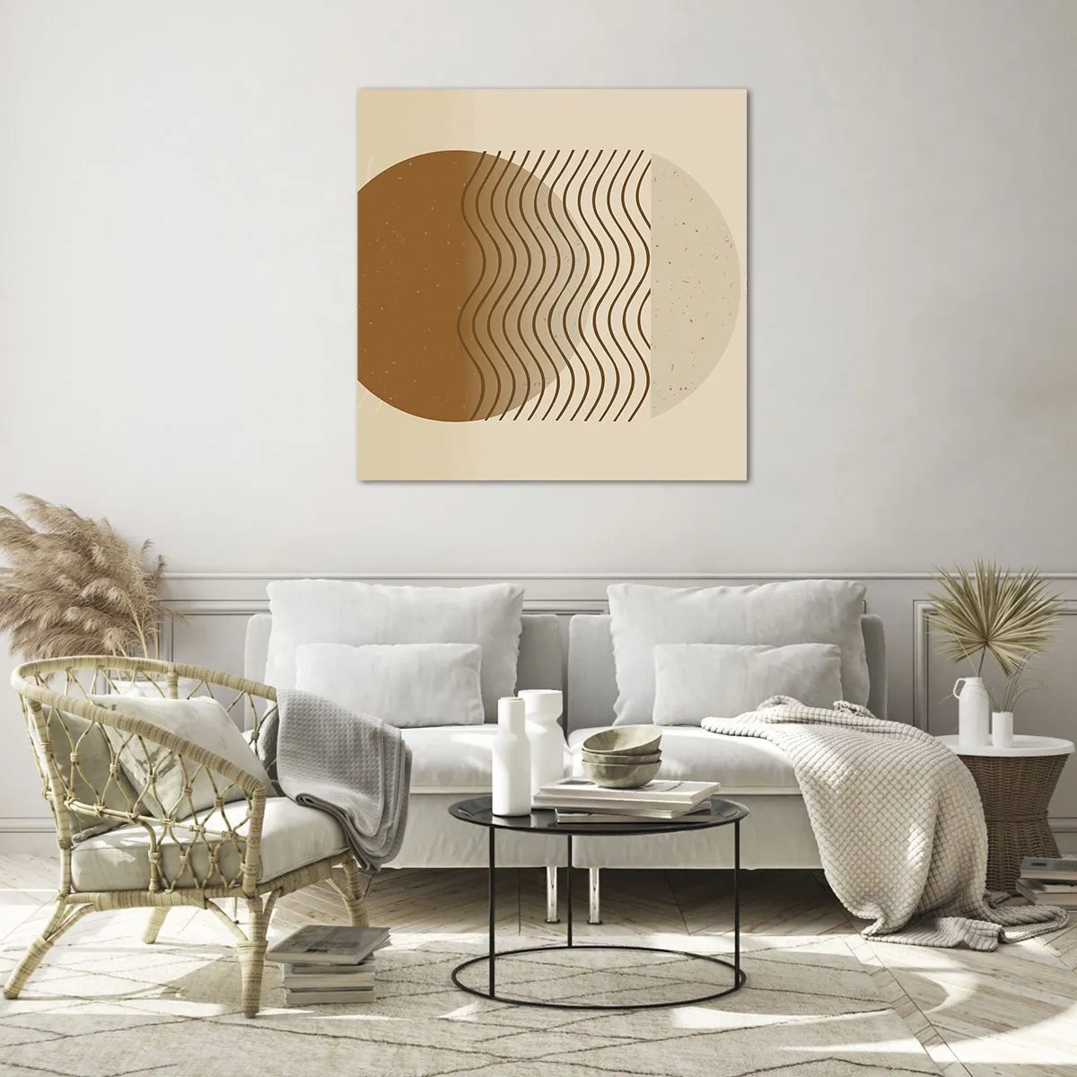 Impression sur verre - Image sur verre - Sur l'origine des figures géométriques - 50x50 cm