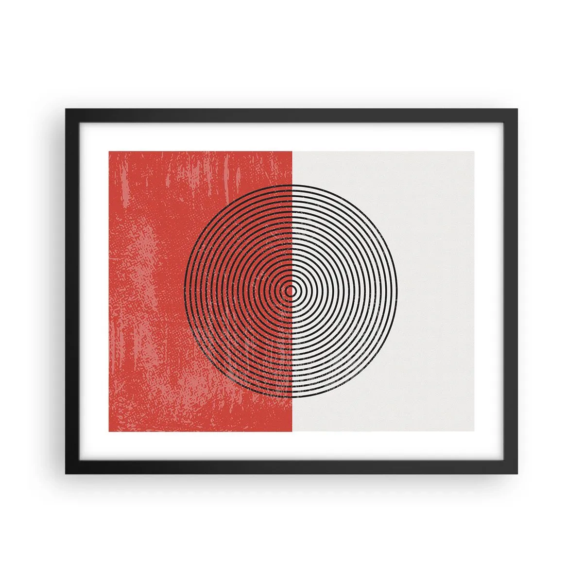 Affiche dans un cadre noir - Poster - Dans le mille - 50x40 cm