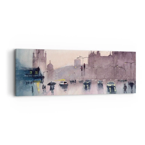 Impression sur toile - Image sur toile - Dans une brume pluvieuse - 90x30 cm