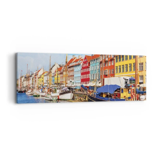 Impression sur toile - Image sur toile - Quai joyeux - 90x30 cm