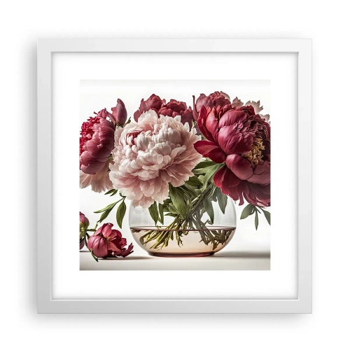 Affiche dans un cadre blanc - Poster - En pleine floraison de beauté - 30x30 cm
