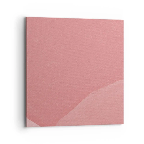 Impression sur toile - Image sur toile - Composition organique en rose - 70x70 cm