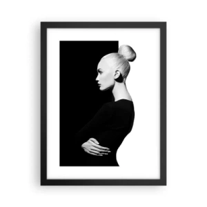 Affiche dans un cadre noir - Poster - Tout simplement une femme - 30x40 cm