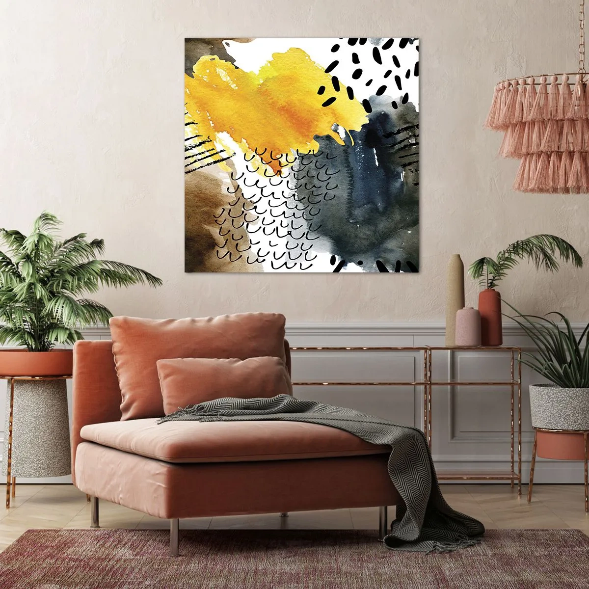 Impression sur toile - Image sur toile - Rencontre des éléments - 70x70 cm