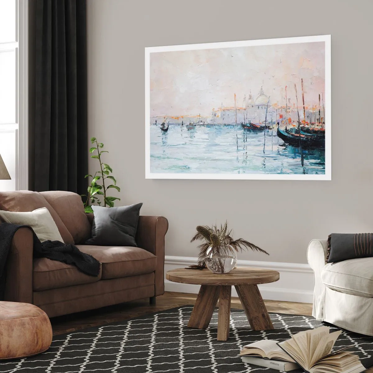 Affiche - Poster - Derrière l'eau, derrière le brouillard - 70x50 cm