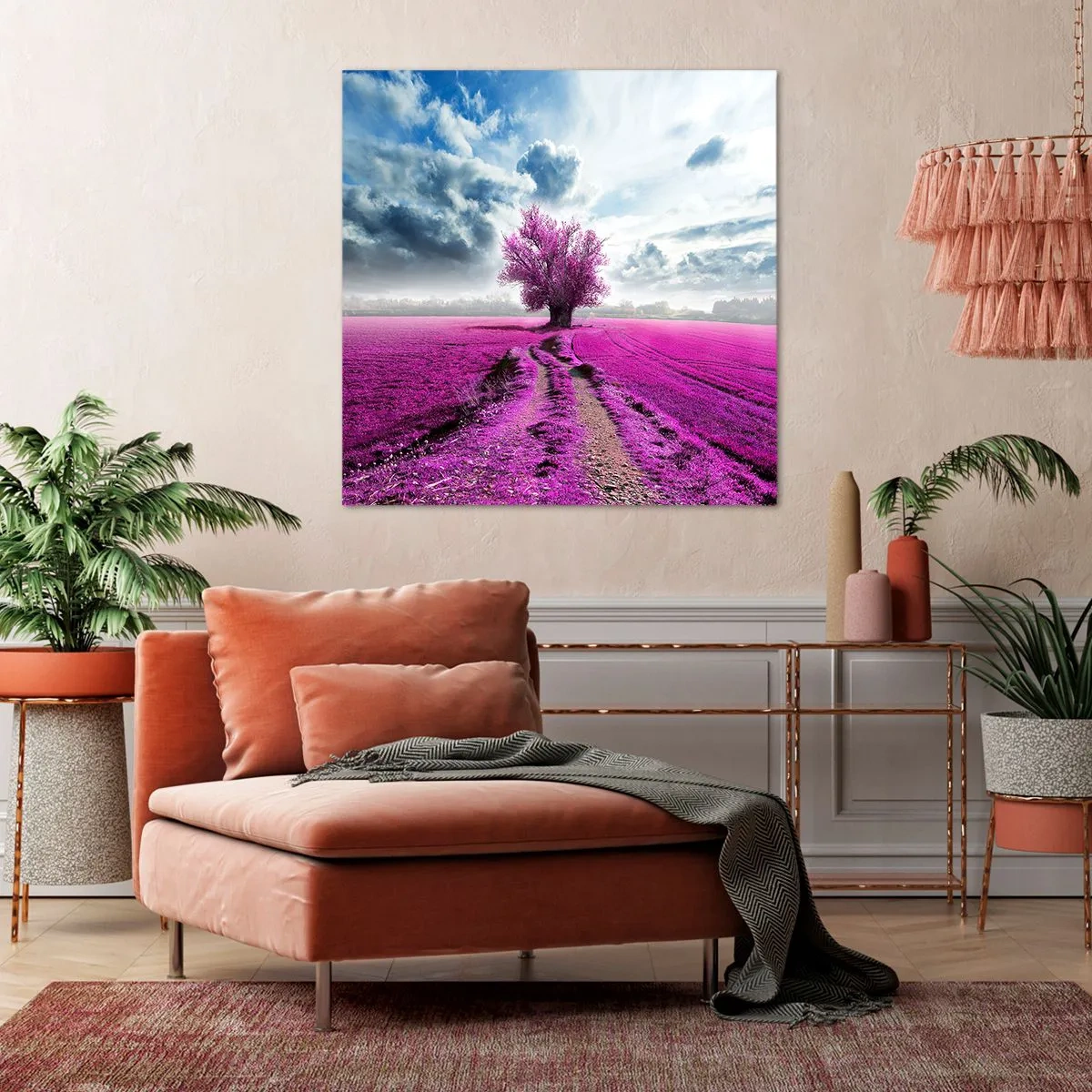 Impression sur toile - Image sur toile - Lande - nature sauvage - 70x70 cm
