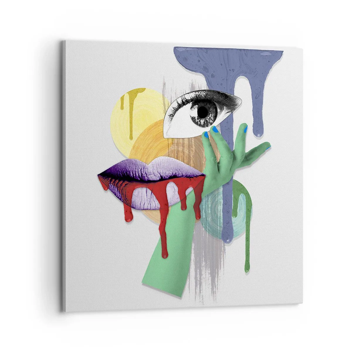 Impression sur toile - Image sur toile - Un portrait déconstruit - 60x60 cm