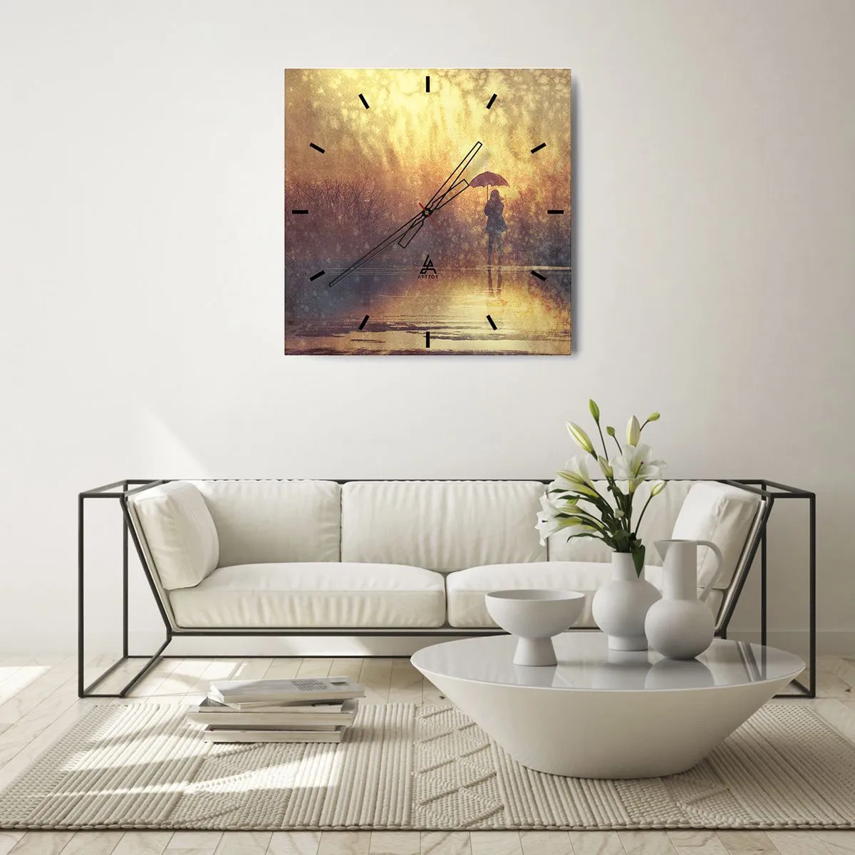 Horloge murale - Pendule murale - Je sens que quelqu'un me regarde - 30x30 cm