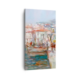 Impression sur toile - Image sur toile - Vacances pastelles - 45x80 cm