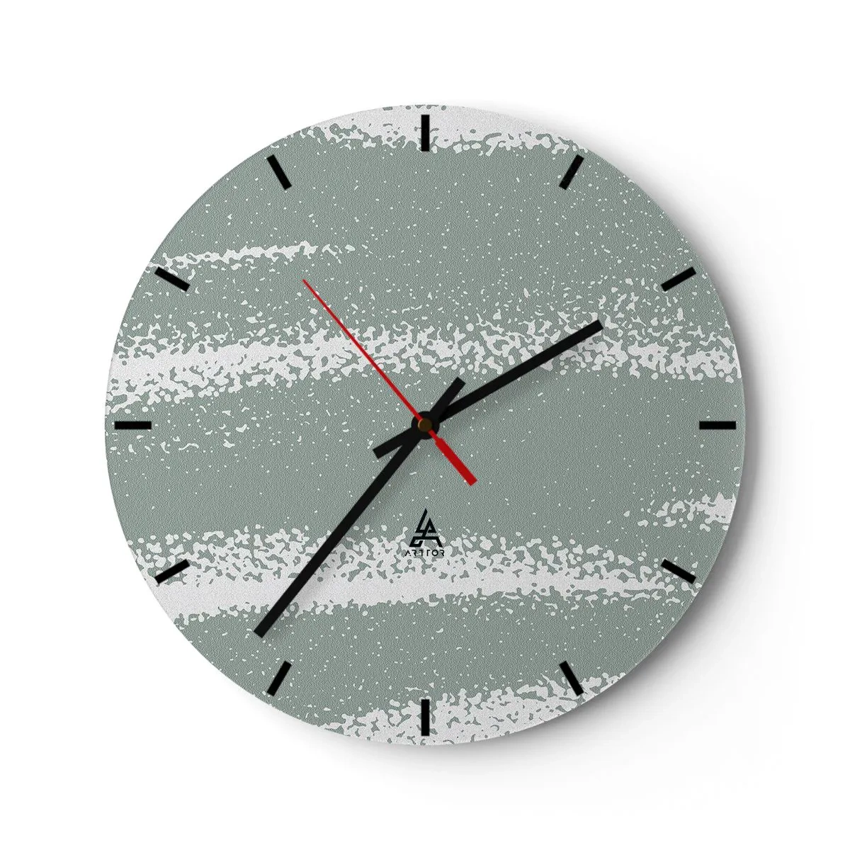 Horloge murale - Pendule murale - Abstraction dans un climat hivernal - 40x40 cm