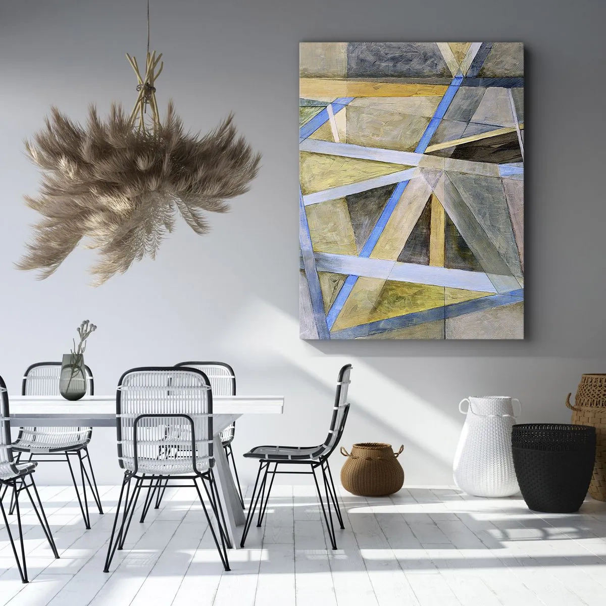 Impression sur toile - Image sur toile - Tout droit ou en diagonale ? - 45x80 cm