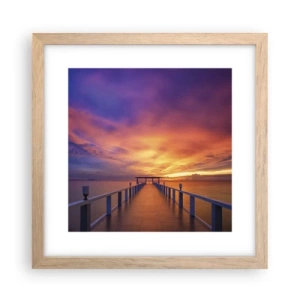 Affiche dans un chêne clair - Poster - Sans fin - 30x30 cm