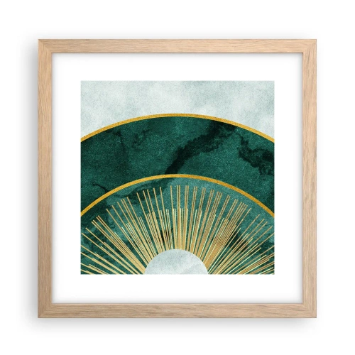 Affiche dans un chêne clair - Poster - Un autre système solaire - 30x30 cm