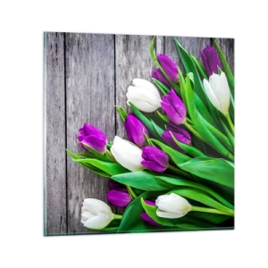 Impression sur verre - Image sur verre - Le jour des vacances de printemps - 30x30 cm