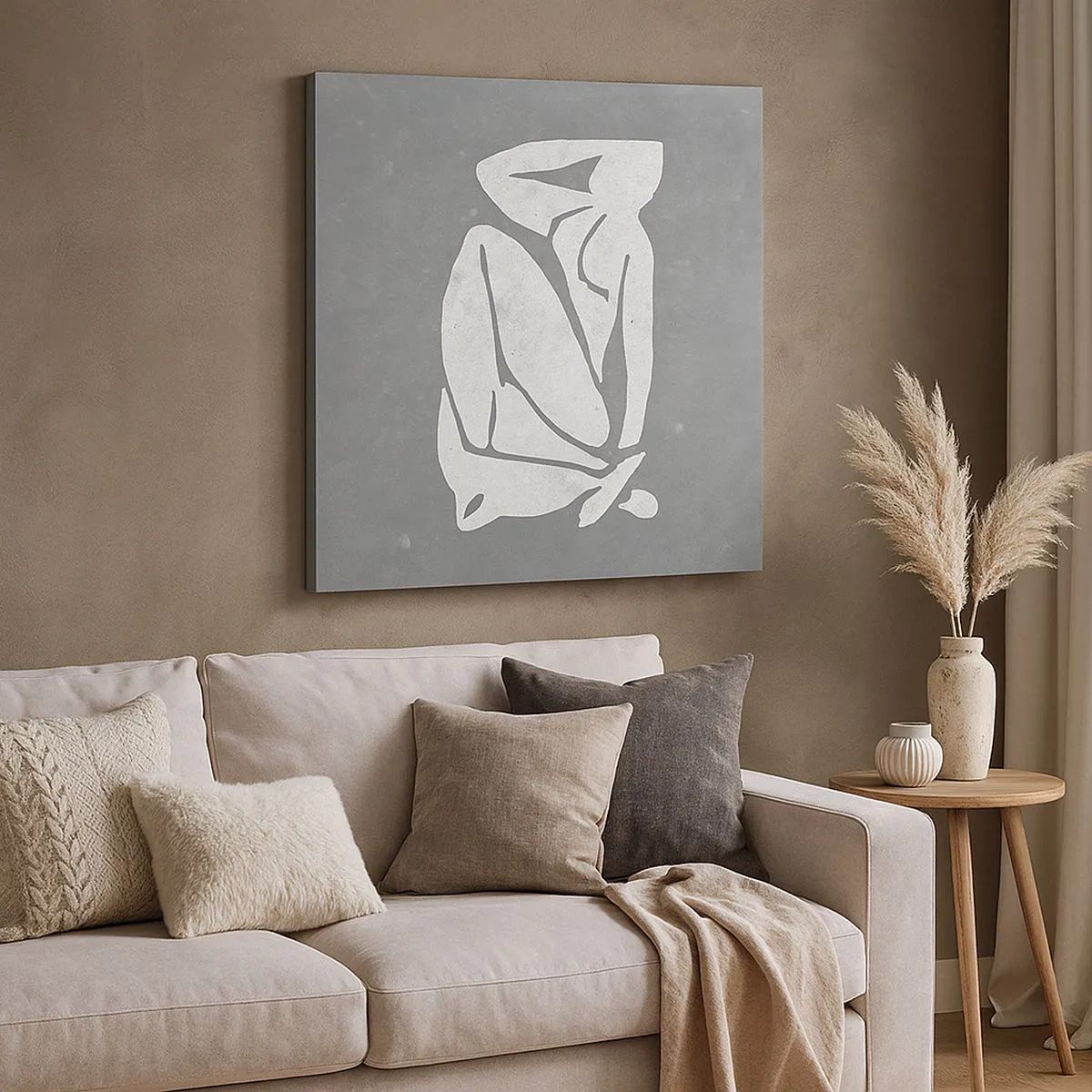 Impression sur toile - Image sur toile - En pensée - 30x30 cm