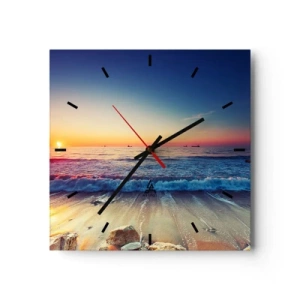 Horloge murale - Pendule murale - Mais quel horizon ? - 40x40 cm