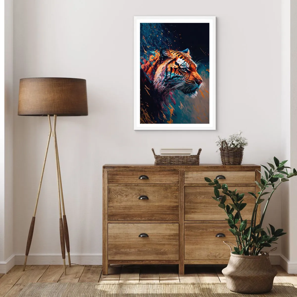 Affiche dans un cadre blanc - Poster - Beauté sauvage - 70x100 cm