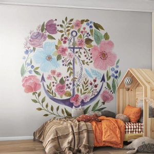 Papier Peint Autocollant Deluxe Sticker - Le beau rêve du marin - Ancre, Bohème, Bord de mer - 250x175 cm