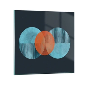 Impression sur verre - Image sur verre - Composition symétrique - 60x60 cm