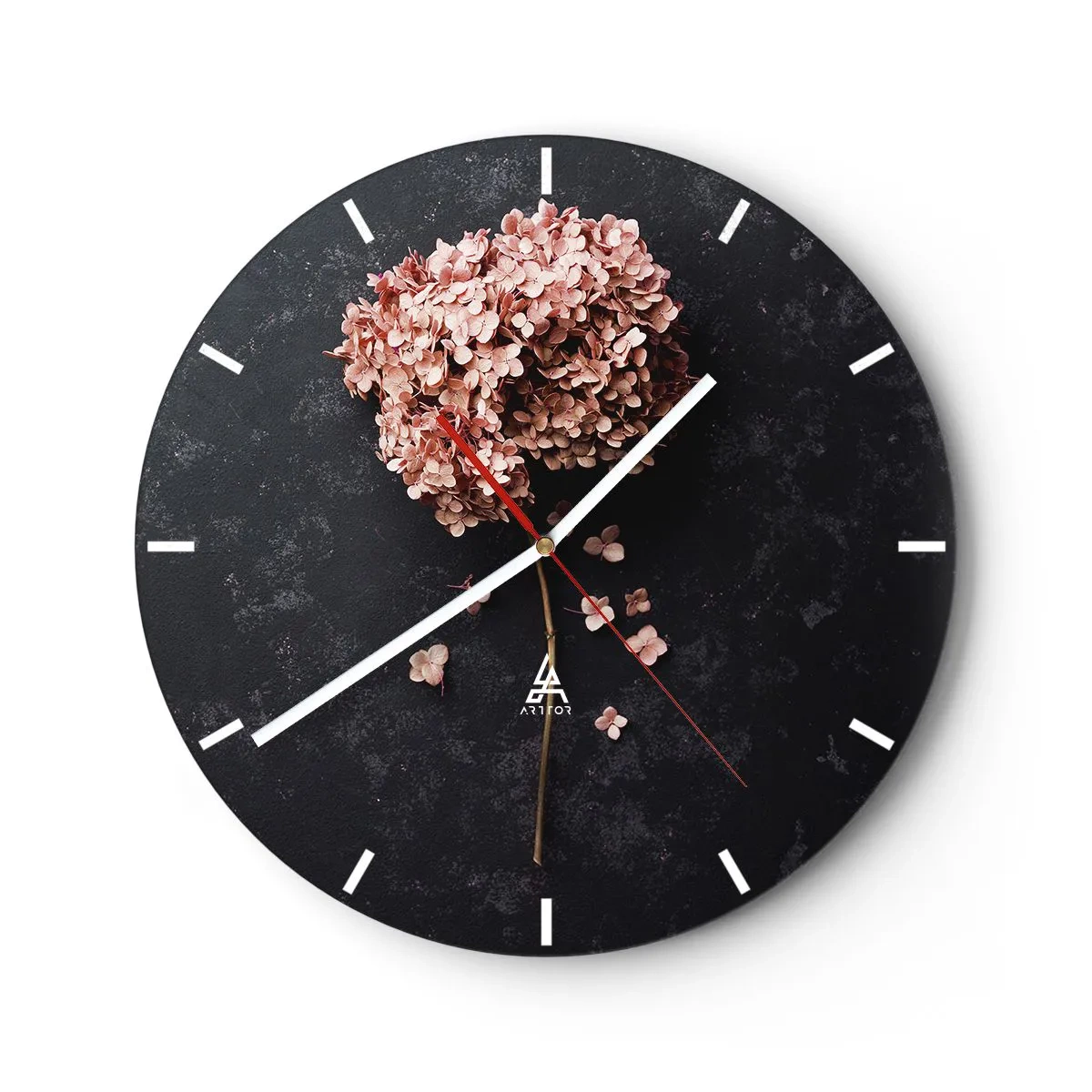 Horloge murale - Pendule murale - Un signe vraiment romantique - 40x40 cm