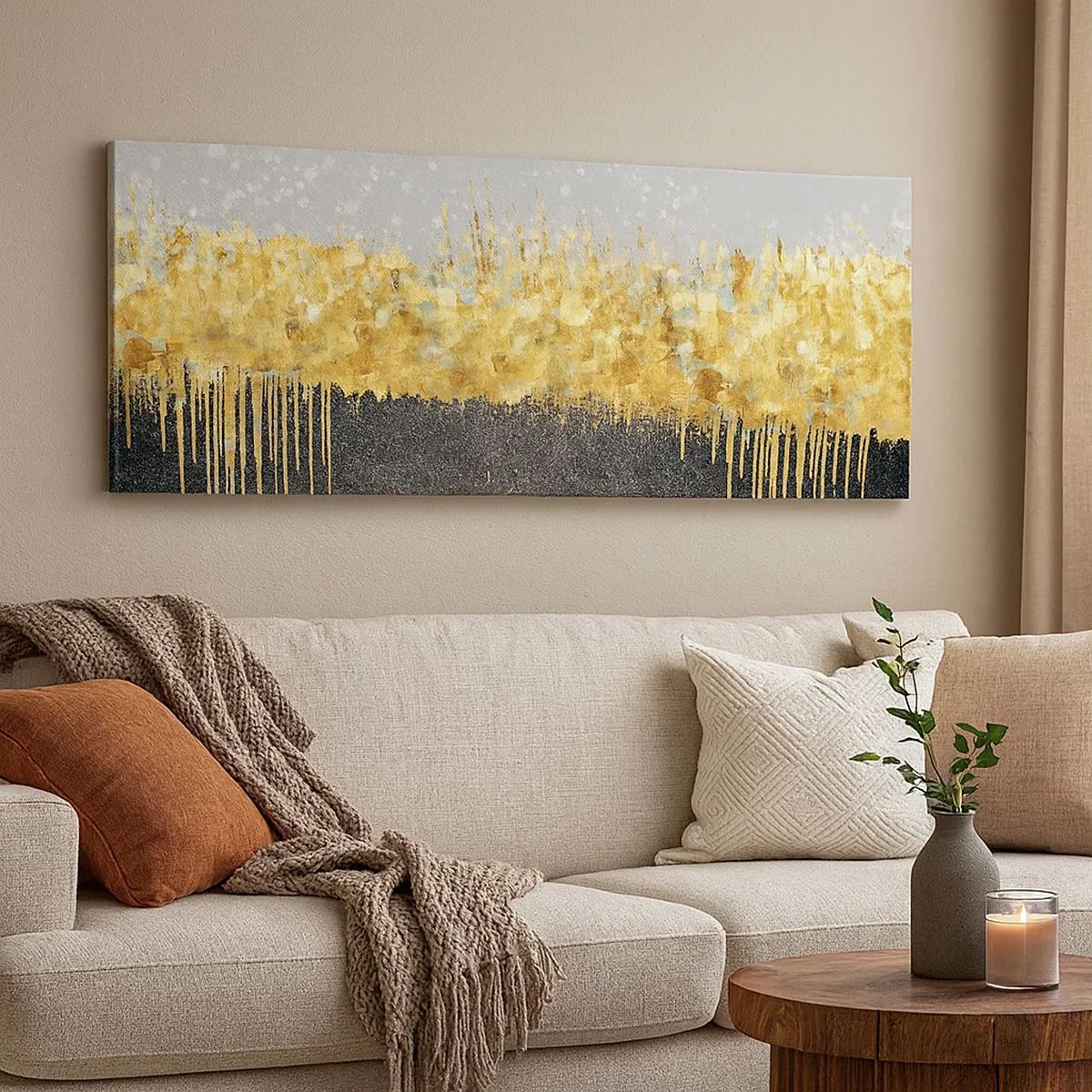 Impression sur toile - Image sur toile - Vers l'intérieur et vers le haut - 100x40 cm