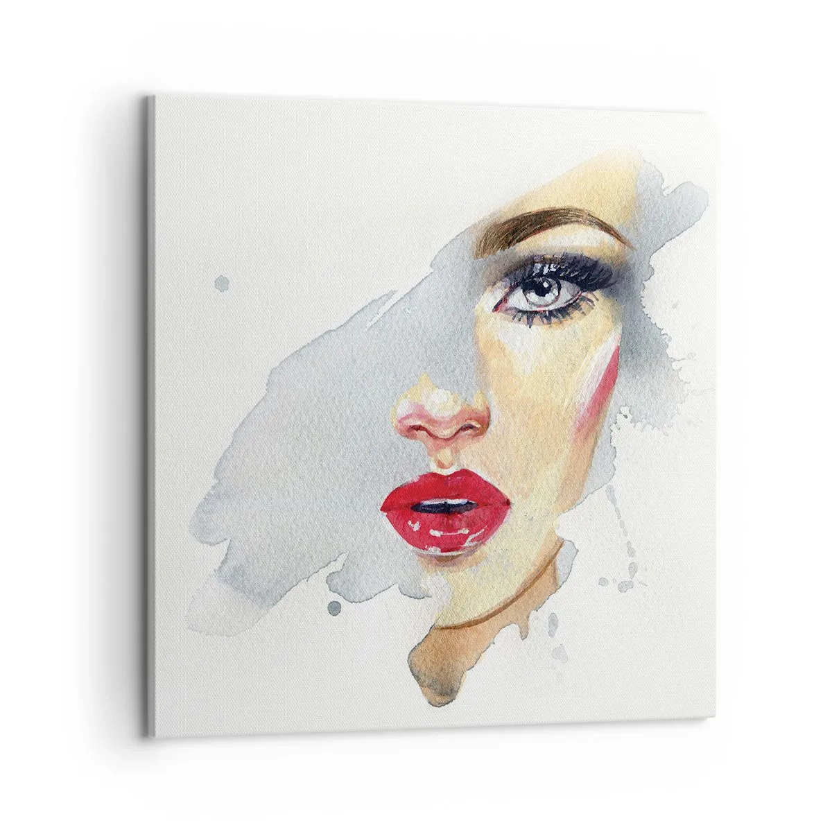 Impression sur toile - Image sur toile - Reflet dans une goutte d'eau - 60x60 cm