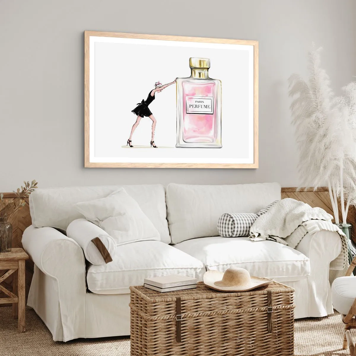 Affiche dans un chêne clair - Poster - L'essence des femmes - 40x30 cm